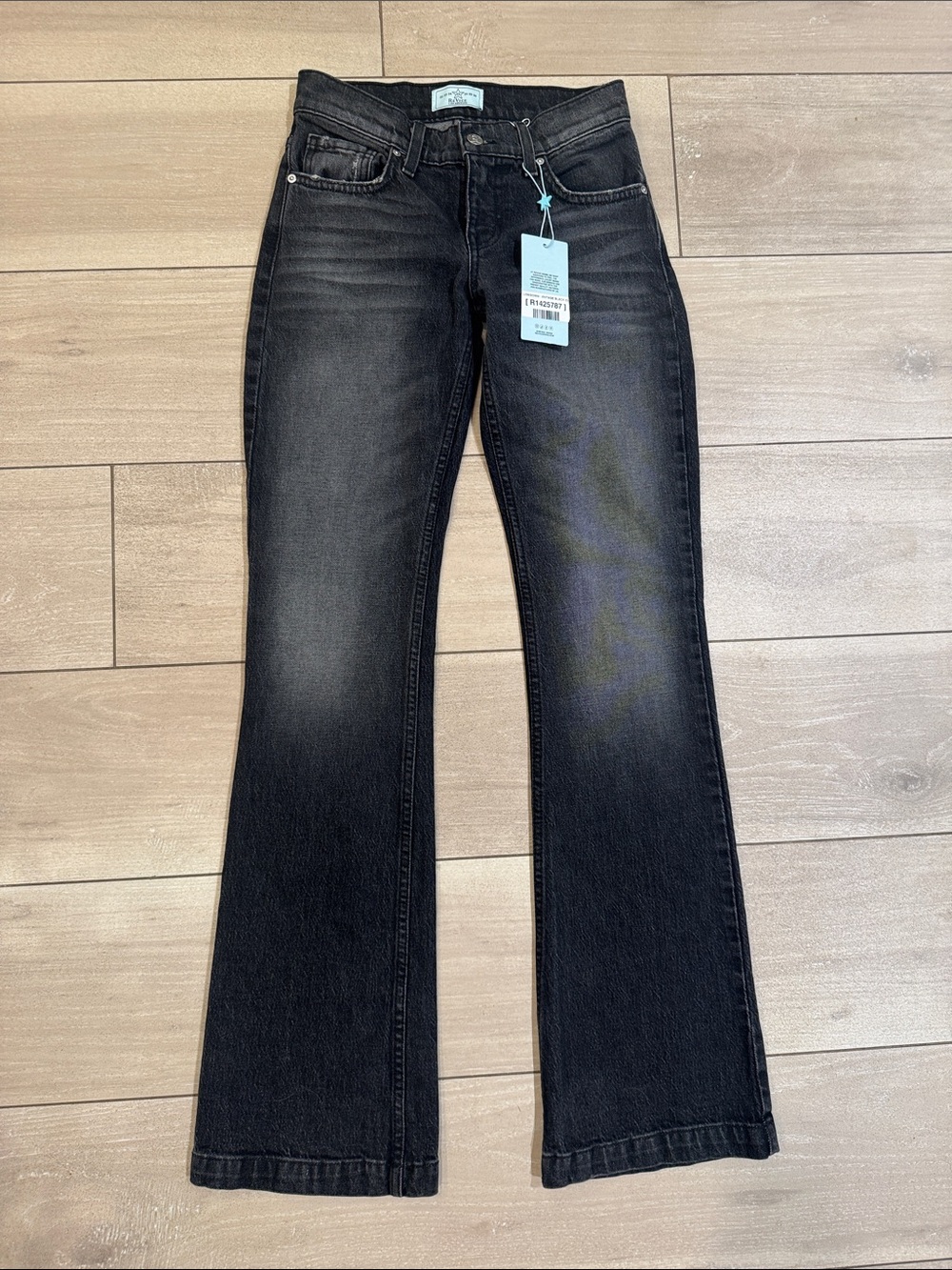REVICE Black Faded Bootcut Jeans